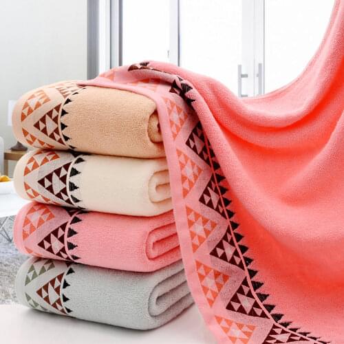 Adult Cotton Face Towel Plain Color Jacquard Bath Washcloth High Water Absorption for Bathroom Beach Hotel