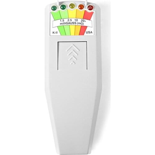 K2 Electromagnetic Field EMF Gauss Meter Radiation Detector Portable EMF Magnetic-Field Monitor 5 LED Gauss Meter