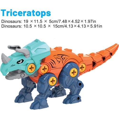 Childrens Dinosaur Construction Boy Toy Set Educational Designer Montessori Model Disassembly Assembly Puzzle Toys for Kid