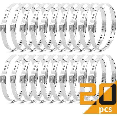 Stainless Steel Universal Adjustable AXLE CV Joint Boot Crimp Clamp Kit 20/40/60PCS(Only Large)