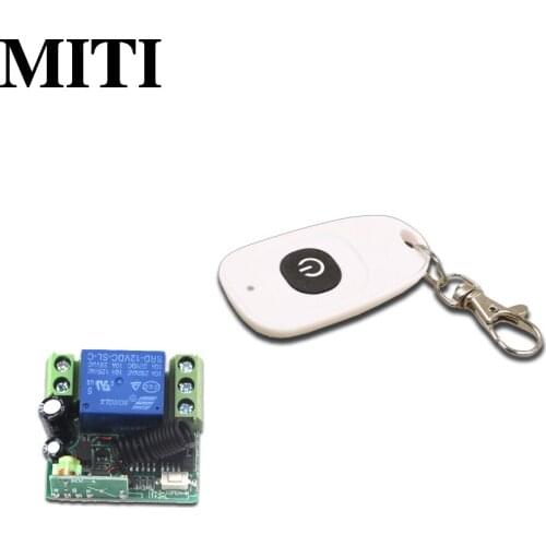 New Type DC12V 1CH RF Wireless Remote Control Switch System Remote Control 1 Transmitter +1 Receiver 315/433mhz