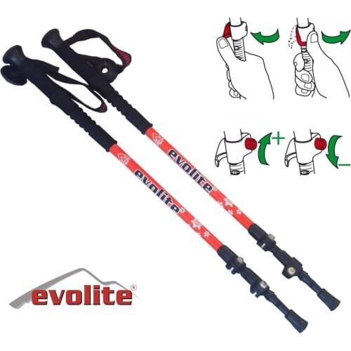 Evolite Speed-Lock Trekking Poles Hiking Camping Outdoor Walking