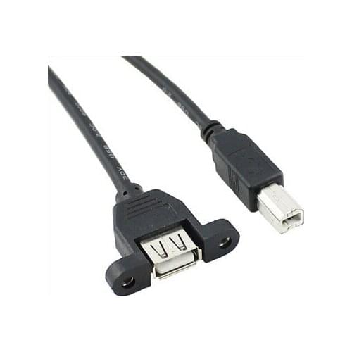 USB B switch A master screw holes can be fixed on the print port USB female A female to B male print line