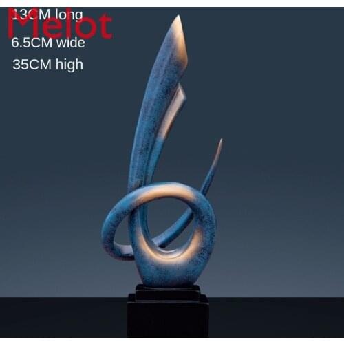 European-Style Simple and Modern Furnishings Interior Decoration Abstract Art Creative Living Room TV Cabinet