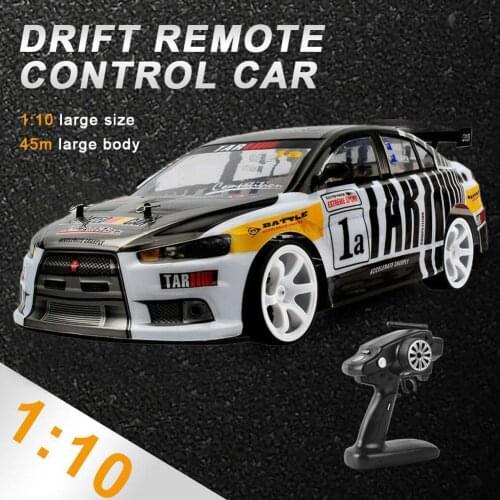1:10 70Km/h RC Large Four-wheel Drive Remote Control High-speed Drift Racing Car Model Electric Toy With Light Short Pickup