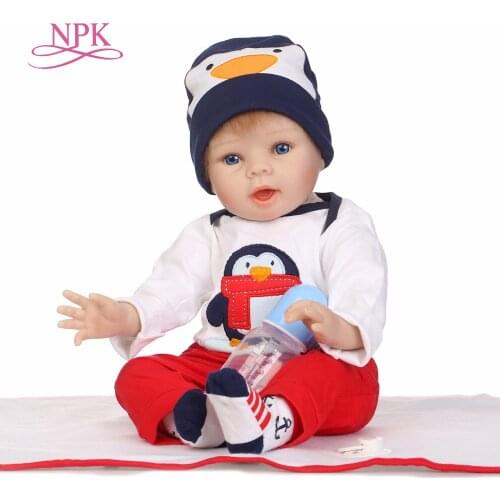 22Inch Lifelike Girls Babydoll Soft Vinyl Reborn Dolls Realistic Silicone Sumulation Babe Toddler Doll Toys for Education Gifts