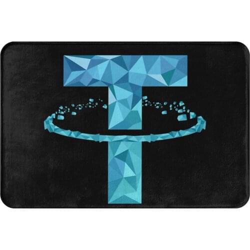 Tether Crypto Cryptocurrency Miners Kitchen Non-Slip Carpet Diamond Living Room Mat Welcome Doormat Floor Decoration Rug