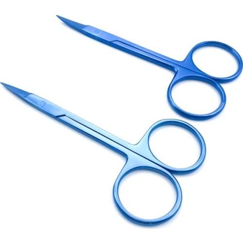 1pc Titanium Iris Scissors Straight 22mm tip ophthalmic eye surgical instrument Microsurgical instrument ophthalmic