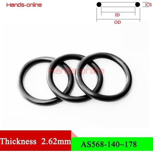 Thickness/CS 2.62mm/0.103" Rubber O-Rings NBR Sealing O Ring O-Ring Seal Gasket Oil Washer Gaskets ID 56.82-247.32mm/2.24-9.74"