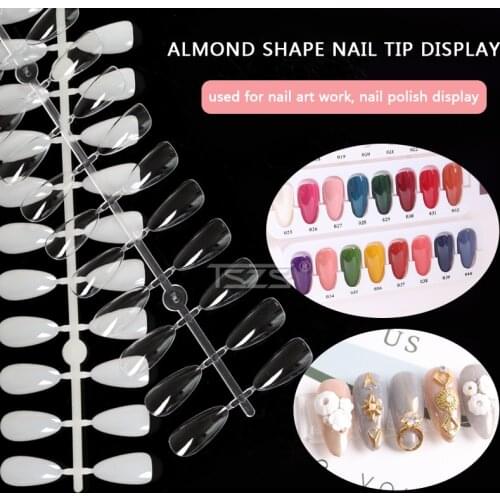 TSZS Oval Nail Tips 120pcs Nail Gel Polish Display Color Chart Card Book Manicure Tools For Nails Salon