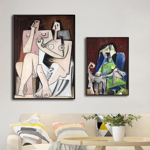 Home Decoration Print Canvas Art Wall Pictures Poster Canvas Printings Paintings Spanish Pablo Picasso A Man Writing