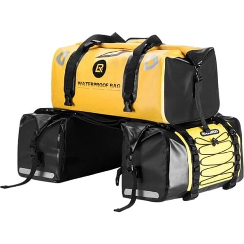 Bike Bag Gym Bag Big Capacity Reflective Wear-resistant Waterproof Moto Travel Tail Bags Cycling Pannier Bags Shoulder Bag