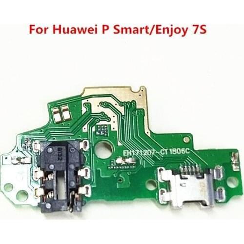 10pcs/Lot USB Charging Dock Port Connector Board Flex Cable for Huawei P Smart Enjoy 7S