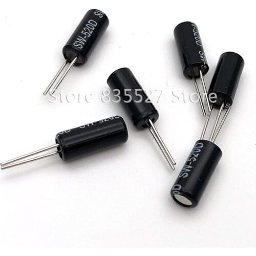 1000pcs/lot SW-520D SW520D vibration switch 5.2 * 11.5 mm ball switch angle switch tilt switch 5.2*11.5mm