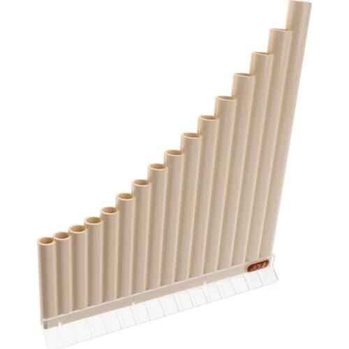 16 Pipes C Tone Pan Flute Panpipes For Beginner Musical Woodwind Instrument Easy Learning