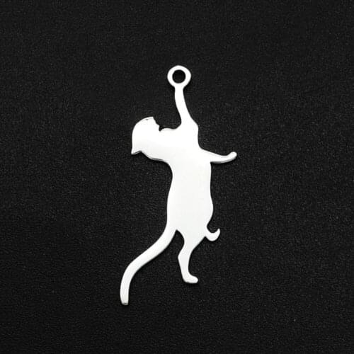 5pcs/lot 100% Stainless Steel 32x14mm Leopard DIY Charm Earring Finding Wholesale OEM Order Accepted