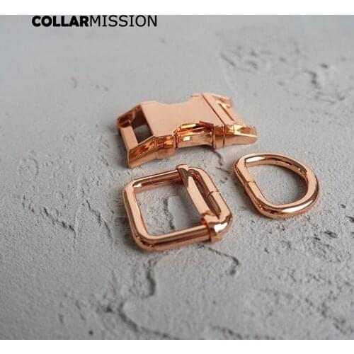 50sets/lot (metal buckle+adjust buckle+D ring/set) DIY dog collar 20mm webbing accessory high quality plated buckle 4 kinds