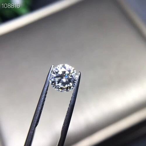 D color genuine moissanite gemstone nude gem round sparking fit for your own jewelry DIY gift 6.5x6.5mm size supply certificate