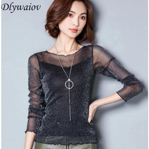 Шелковые блузки Dlywaiov China At AliExpress