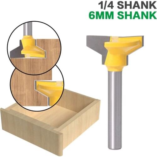1PC 1/4 "6mm Shank Wood Router Bit Straight End Drawer Knife Milling Cutter Woodworking Tool For Wood Trimming Cutter