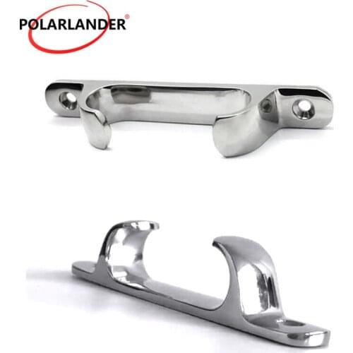 Rowing Boats Cleats Straight 5" inch Bow Chock Boat Marine Accessories Stainless Steel 125mm Marine Sailing Line