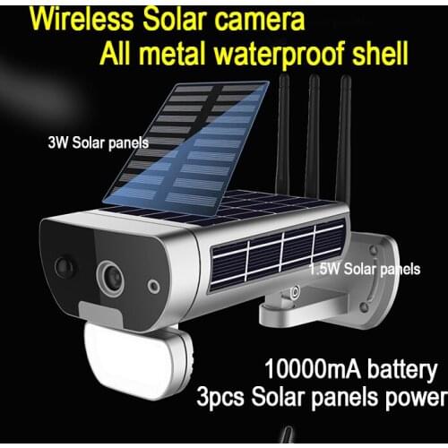 Solar IP Wifi Camera PIR 1080P HD Wireless Outdoor solar Panel CCTV Security Surveillance Camera IP66 WaterProof Two Way Audio