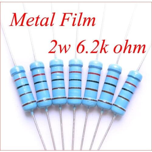 JK978SE113B 2w 6.2k 6k2 6200 ohm 100% original brand new Fixed Resistors Metal Film Resistor Resistance +/- 1% (200pcs)