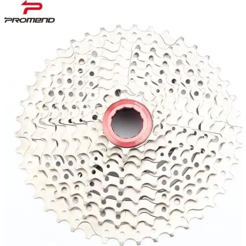 PROMEND 8S/9S/10S Cassette Freewheel 11- 32/34/42T Steel mtb Mountain Bike Freewheel Bicycle Parts - Silver Compatible Shimano