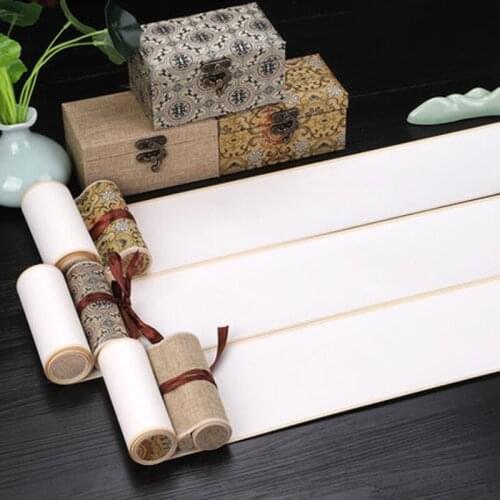 Calligraphy Brush Writing Scroll Xuan Paper Archaistic Rice-paper Chinese Painting Semi-Raw Rice Paper