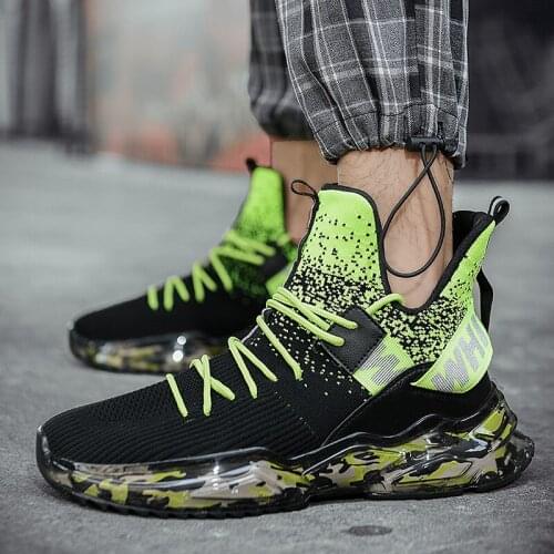 Men Women Running Shoe Casual Mesh Breathable Platform Sport Jogging Trend Shoes Outdoor Trainer Sneakers Plus Size 39-45 Summer