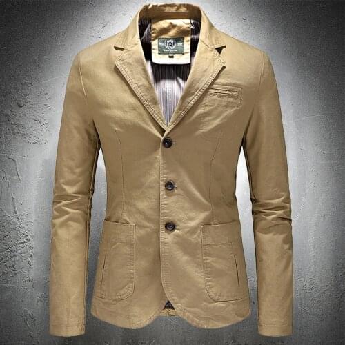 Mens Blazers Casual Suit Jacket Men Single Breasted Jacket Spring Autumn Slim Fit Casual Street Wear Suit Brand High Quality