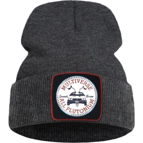 Hat Back To The Future Printing Harajuku Hats Women Autumn Warm Street Men Winter Hat Cotoon Fashion Ski Caps For Boys