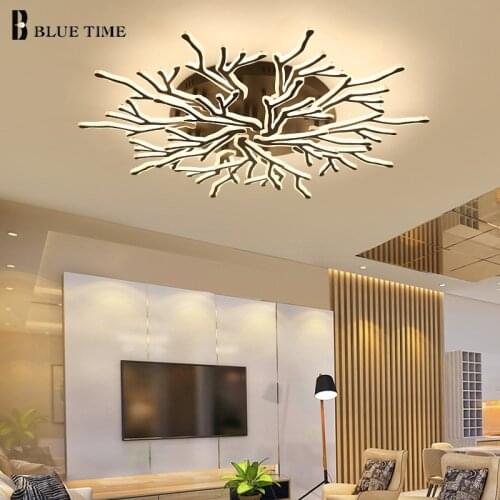 Modern Led Ceiling Lights For Living Room Bedroom Kitchen Dining Room Acrylic Ceiling Lamp Home Indoor Lighting Fixtures Black