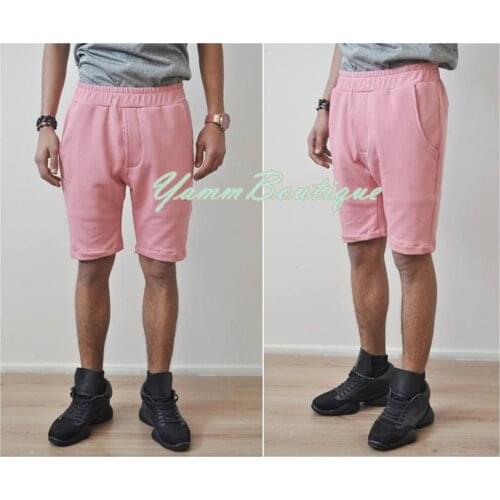 SS Mens Low Crotch Droprise Jersey Front Buttom Pocket Short / Casual Harem Short Trouser