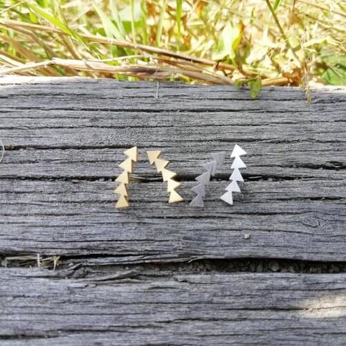 Stainless Steel Thin Arrow Earrings Dainty Jewelry Cute Fish Bone Earring Girl Gifts Ear Accessories