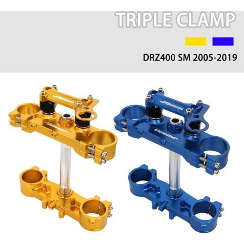 Triple Clamps Steering Stem And Clamp Riser Adaptor Fit for Suzuki DRZ400SM 2005-2019 KTM Motorcycle