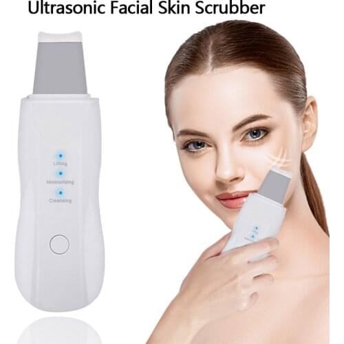 Ultrasonic Skin Scrubber Deep Face Cleaning Machine Peeling Shovel Facial Pore Cleaner Face Skin Scrubber Lift Machine
