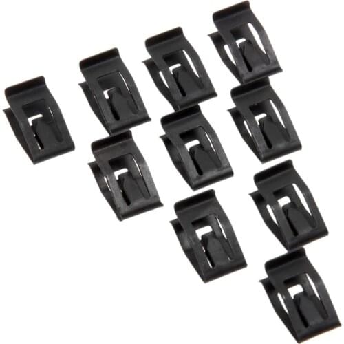 20 Pcs Universal Auto Car Front Console Dash Dashboard Trim Metal Retainer Black for ford