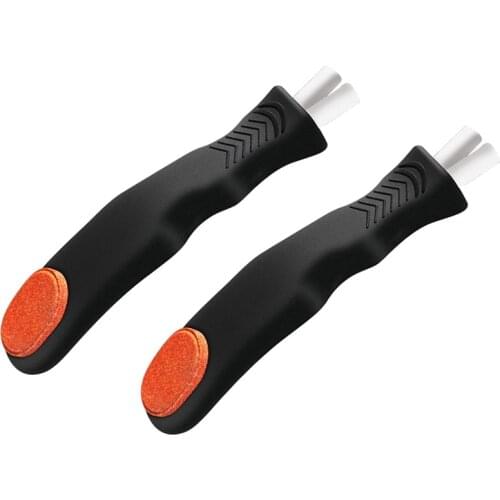 2 Pcs Ice Skate Sharpener, Ice Hockey Skate Skating Edge Blades Sharpener, Hand Held Skate Sharpener Great For Skates