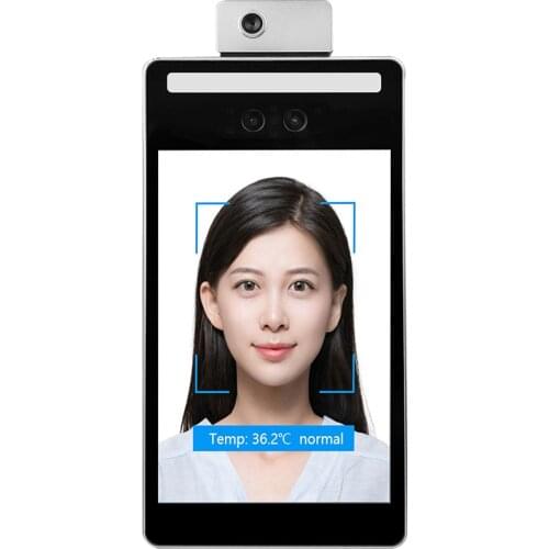 F2-H Biometric Canera 8 Inch Touch Screen Android System Face Recognition Temperature Sensor Device