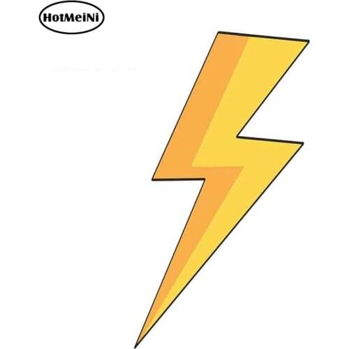 HotMeiNi 13cm x 7.1cm for Lightning Bolt Flash Personality Creative Car Stickers Vinyl Fashion Occlusion Scratch Decal