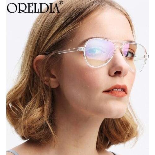 Classic Optical Glasses PC Frame Retro Computer Glasses Frame Women Men Round Eyewear Blocking Glasses Optical Spectacle Eyeglas