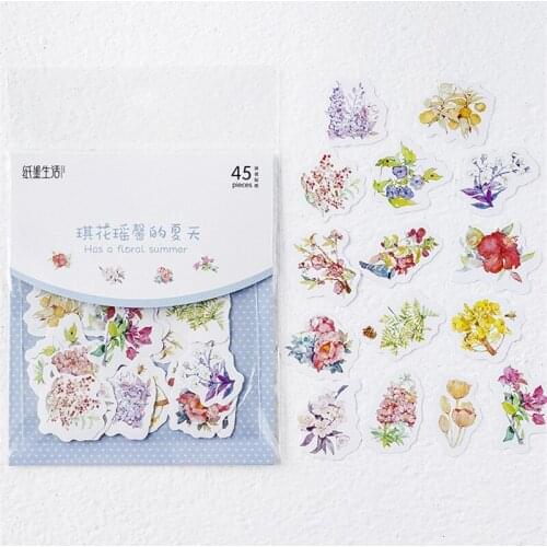 Creative Kawaii Cartoon Stickers Bag Colorful DIY Diary Stationary Sticker Cute Decoration Handbook Sticker Gift Supplies 06581