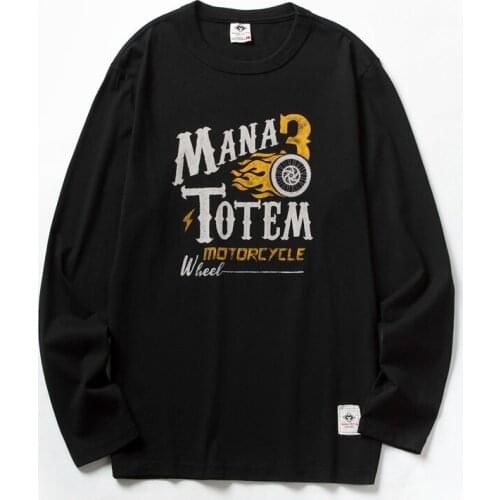 Vomint Mens Solid Color T-shirt Multi-Color Washing Knitted T-shirt Male Autumn Winter T-shirt Cotton Long Sleeve Top MN31206