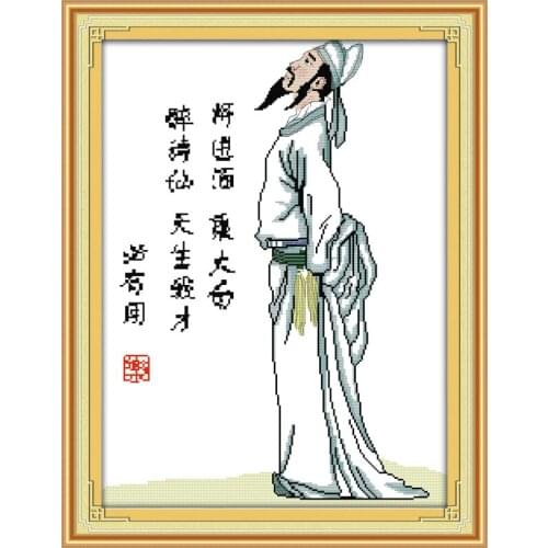 Invitation To Wine by Li Bai cross stitch kit people 18ct 14ct 11ct count print canvas stitches embroidery DIY handmade
