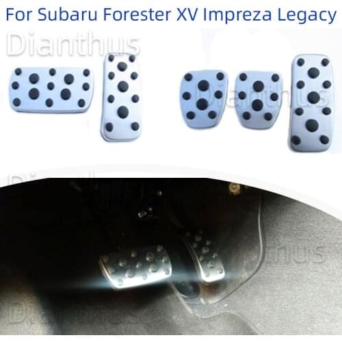 For Subaru Forester XV Impreza Legacy Outback 2006-2018 Car Accelerator Gas Brake Foot Pedal Cover Pad AT MT Pedals