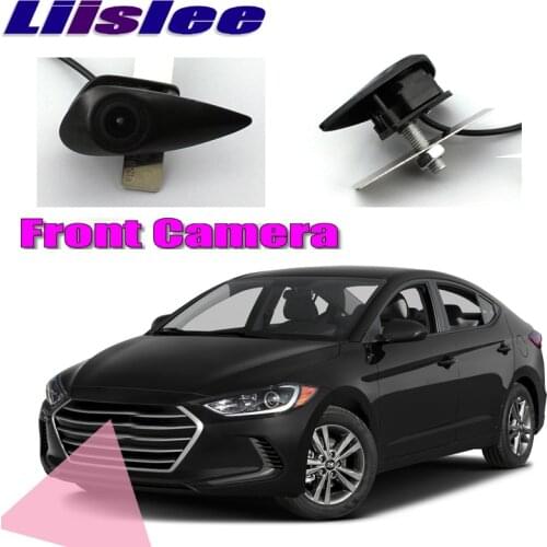LiisLee Car Front Camera Front Logo Camera DIY Manually Control Channel Front Camera For Hyundai Elantra AD 2016 2017 2018