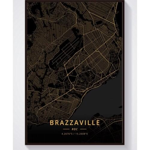 Brazzaville ROC Kinshasa DR Congo Poster