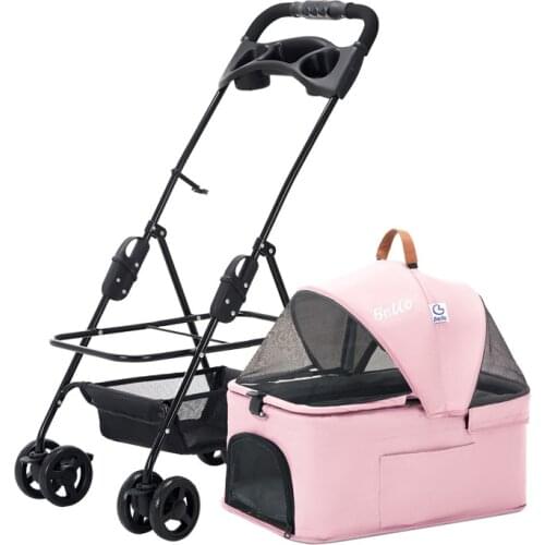 Dog stroller, car bag separation type, four-wheel universal, pet stroller for cats and dogs
