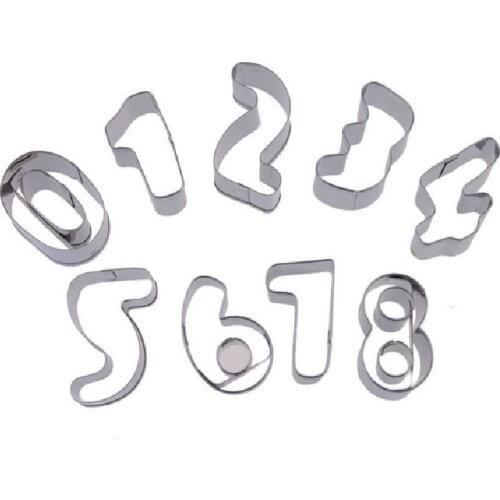 Christmas Russian Alphabet Number Cookie Pastry Cutters Russian Letters Biscuit Fondant Decorating Tools 02039